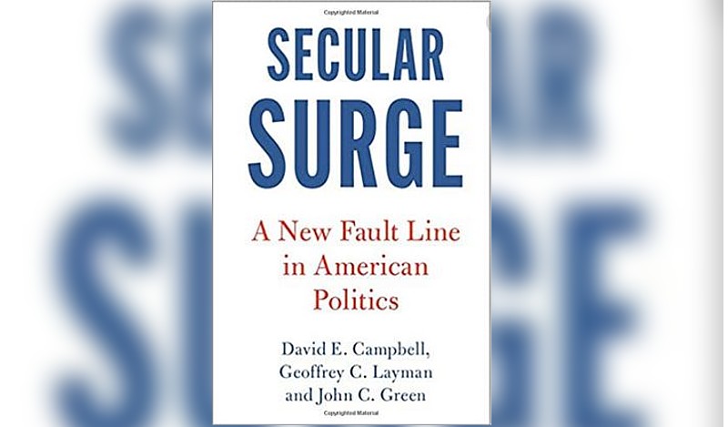 Photo of book Secular Surge by David E. Campbell, Geoffrey C. Layman, and John C. Green